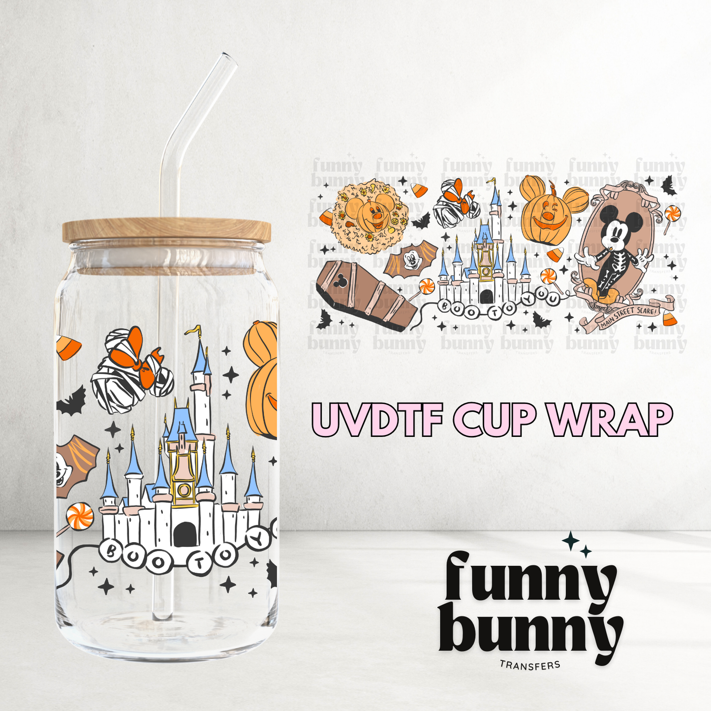 Boo To You I - 16oz UVDTF Cup Wrap