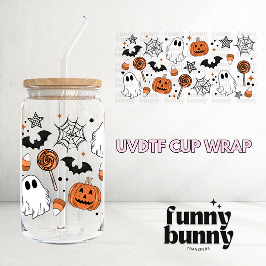 Boo You Pumpkin Bats - 16oz UVDTF Cup Wrap