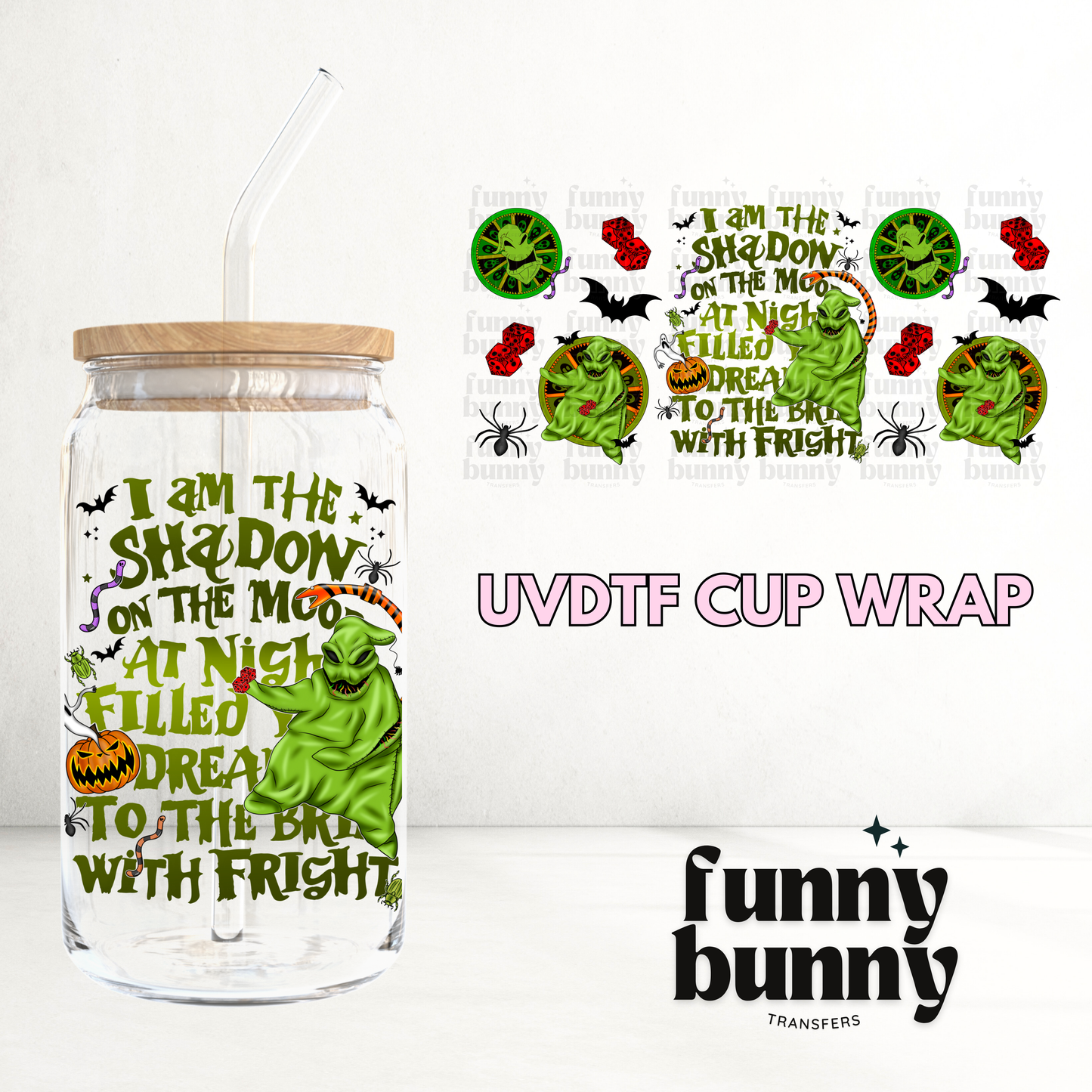 Boogie Shadow - 16oz UVDTF Cup Wrap