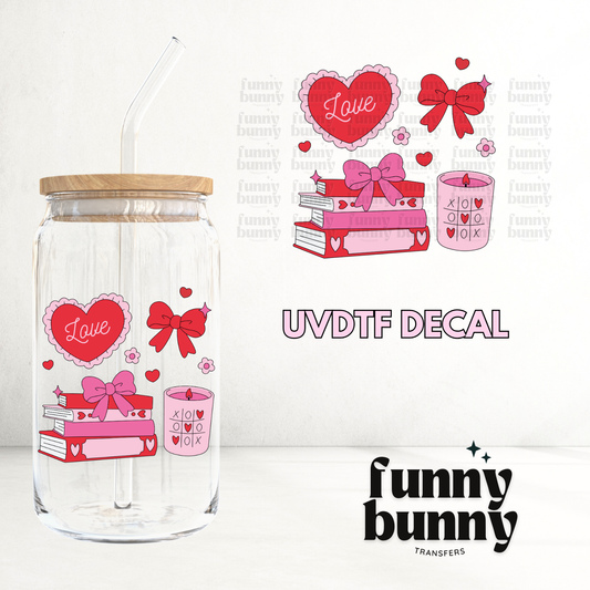 Book-ish Vday - UVDTF Decal
