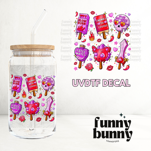 Book Lover Popsicles - UVDTF Decal