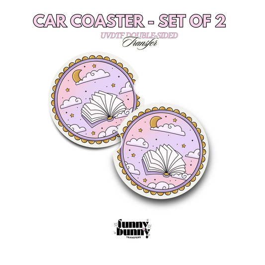 Book Magic I - UVDTF Coaster