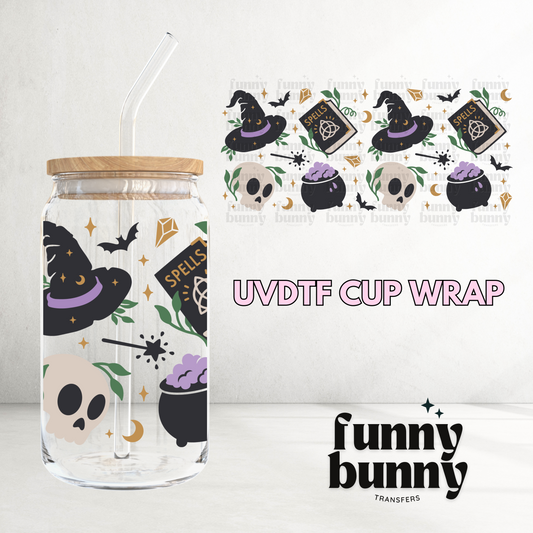 Book Of Spells - 16oz UVDTF Cup Wrap