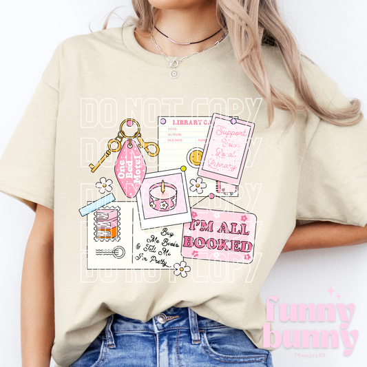 Booked Agenda - DTF Transfer