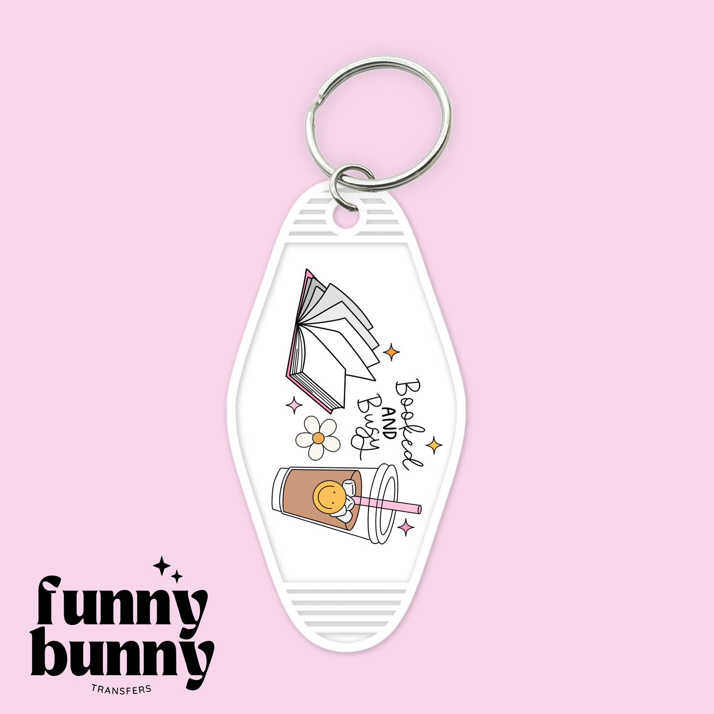 Booked And Busy - Motel Keychain