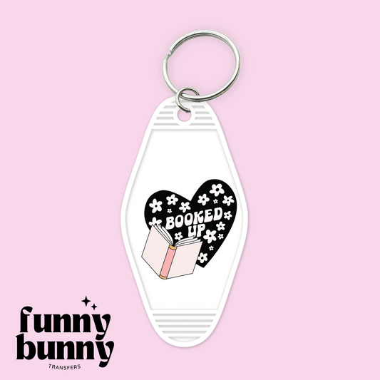 Booked Up Flowery - Motel Keychain