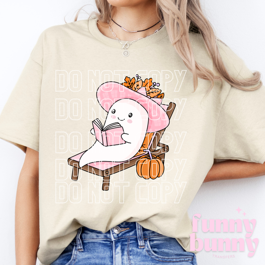 Bookish Ghostie - DTF Transfer