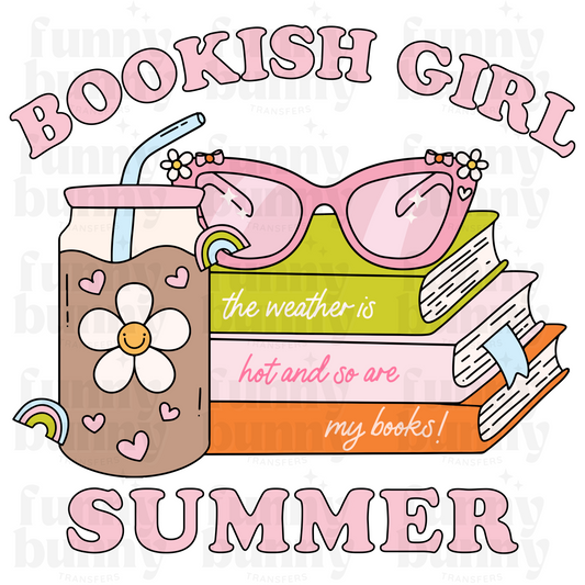 Bookish Girl Summer  -  Sublimation Transfer