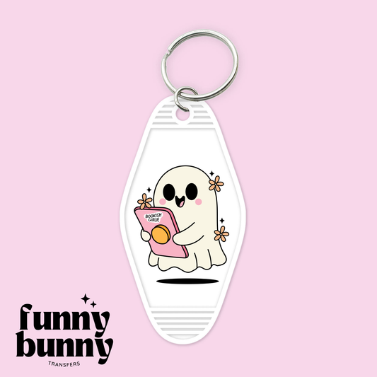 Bookish Girlie Ghost - Motel Keychain