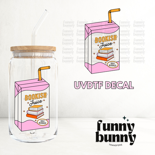Bookish Juice Pink 2.0 - UVDTF Decal