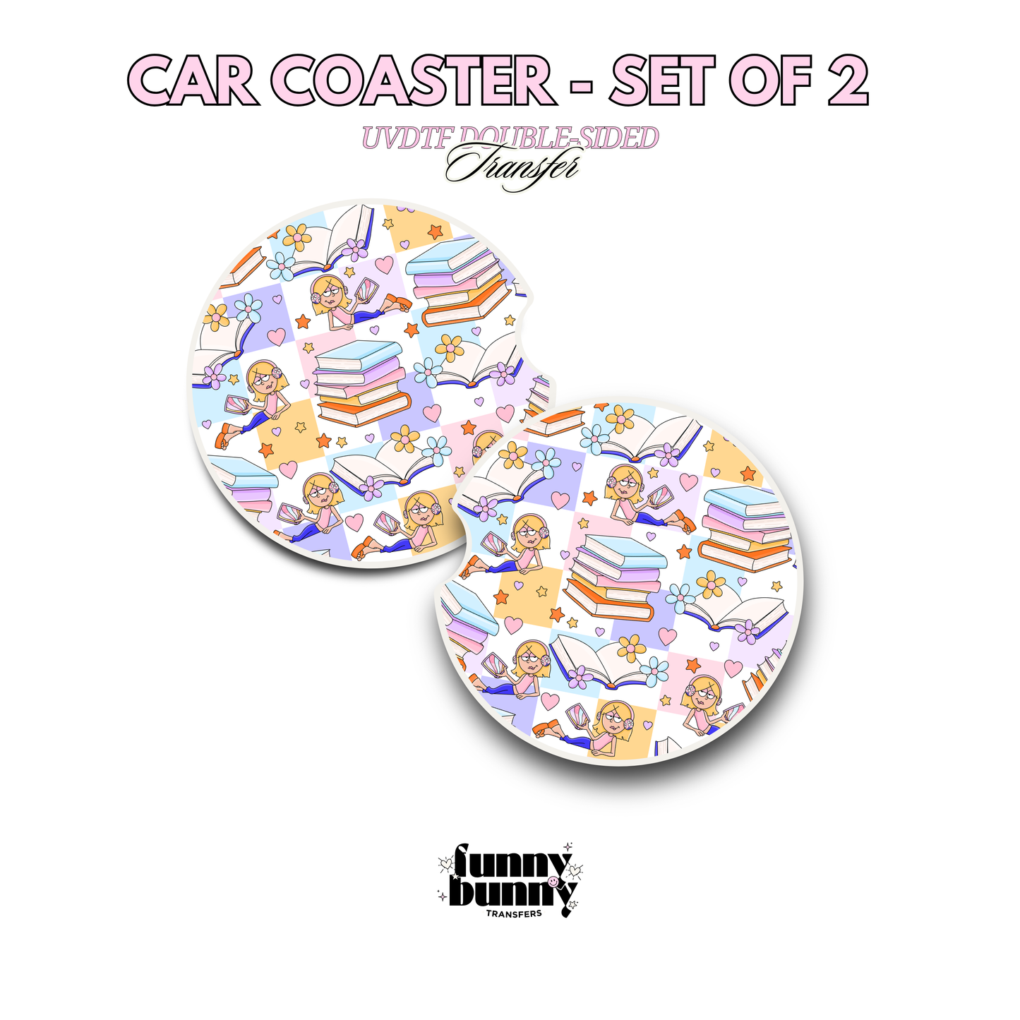 Bookish Liz Girlie - UVDTF Coaster