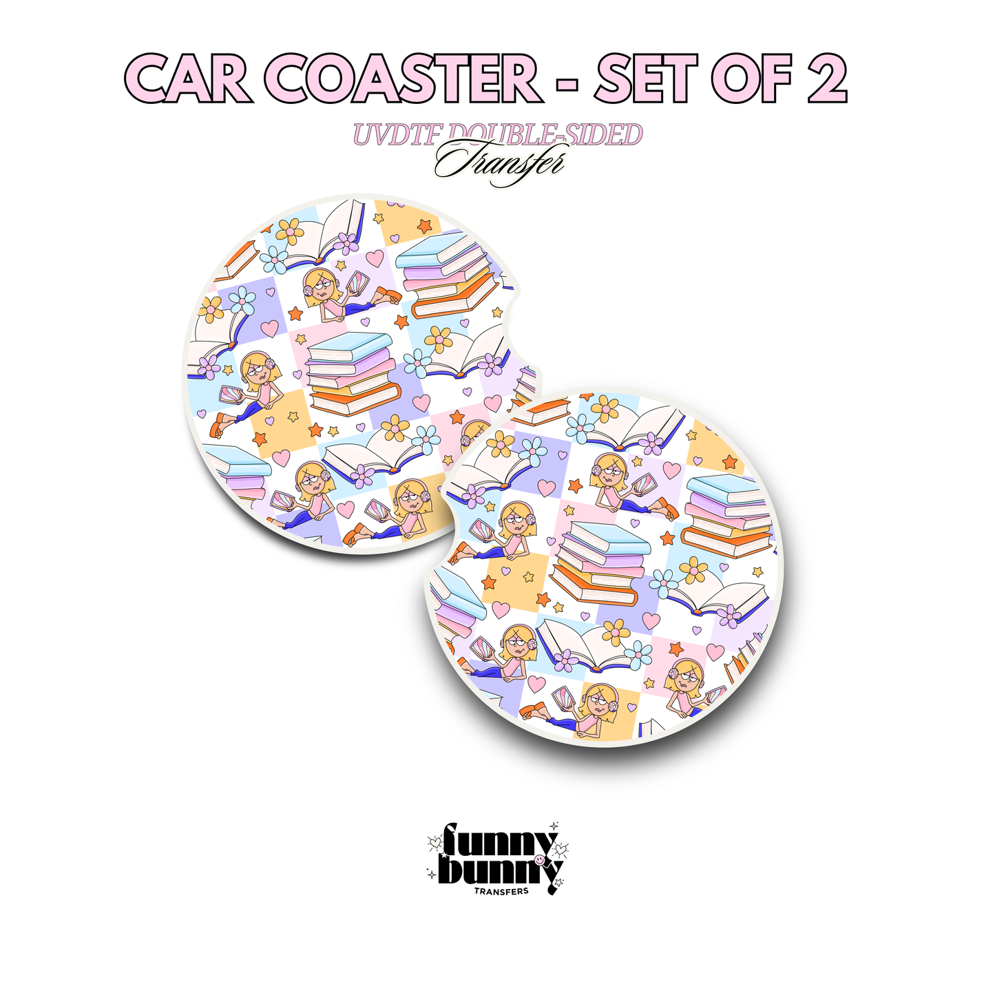 Bookish Liz Girlie - UVDTF Coaster