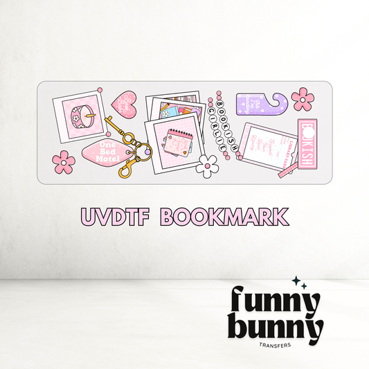 Bookish Pretty Girl - UVDTF Bookmark Decal