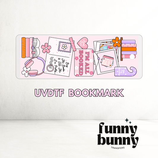 Bookish Pretty Girl I - UVDTF Bookmark Decal