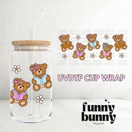 Bookish Teddy Bears - 16oz UVDTF Cup Wrap