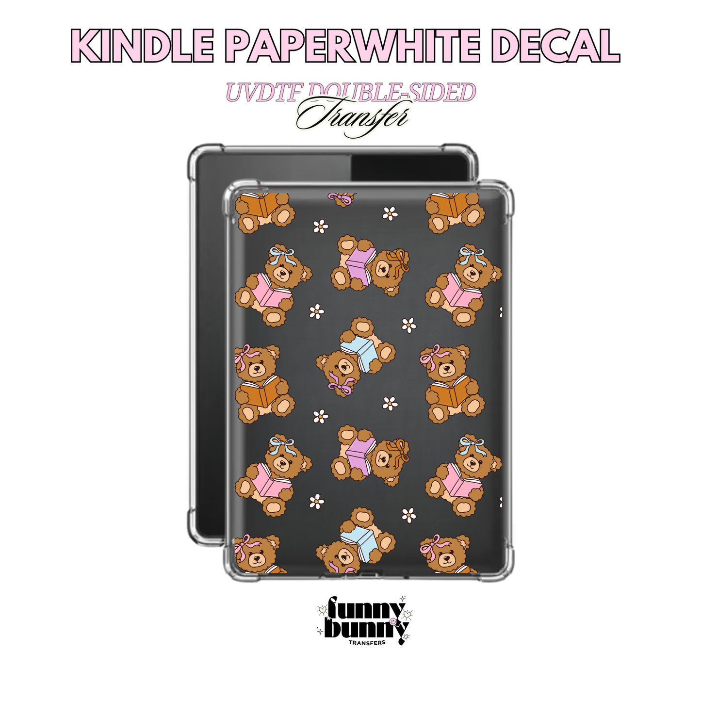 Bookish Teddy Bears - Kindle Decal