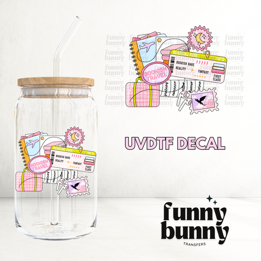 Bookish Travel - UVDTF Decal