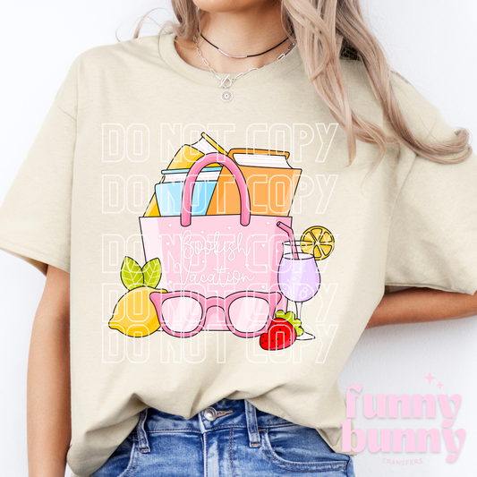 Bookish Vacation Girly  - DTF Transfer