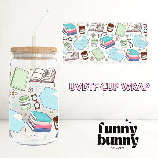 Bookish Winter - 16oz UVDTF Cup Wrap