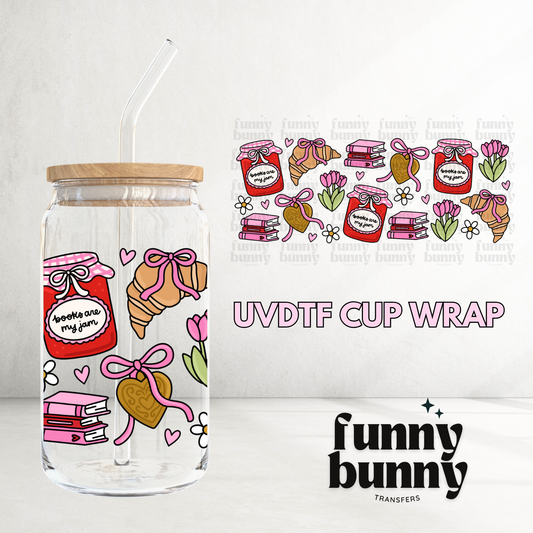 Books Jam - 16oz UVDTF Cup Wrap