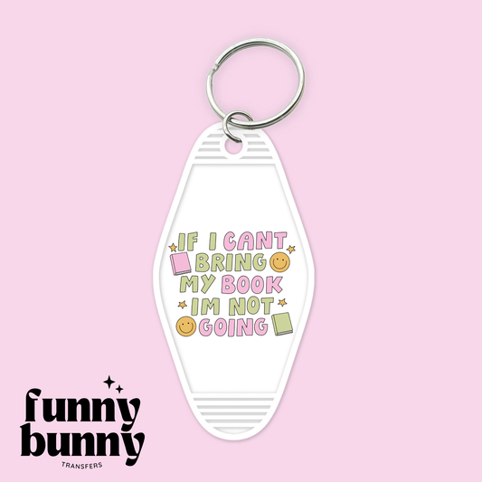 Books Not Going Green - Motel Keychain