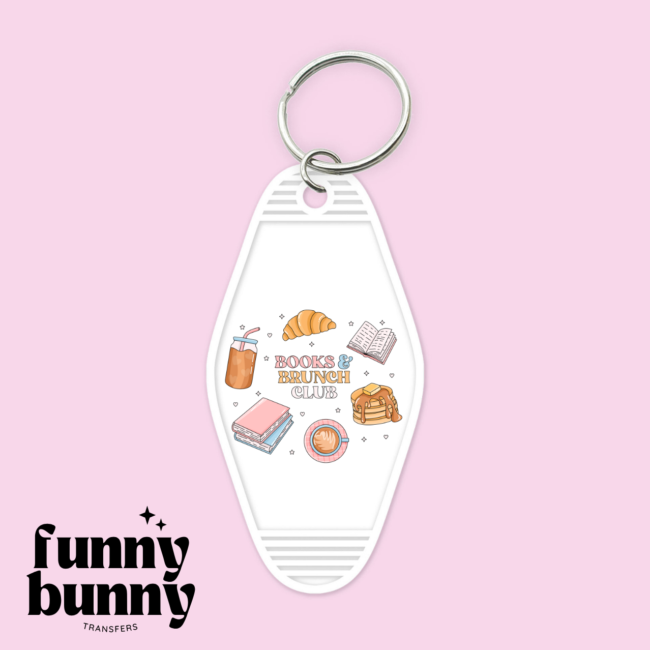 Books & Brunch Club - Motel Keychain