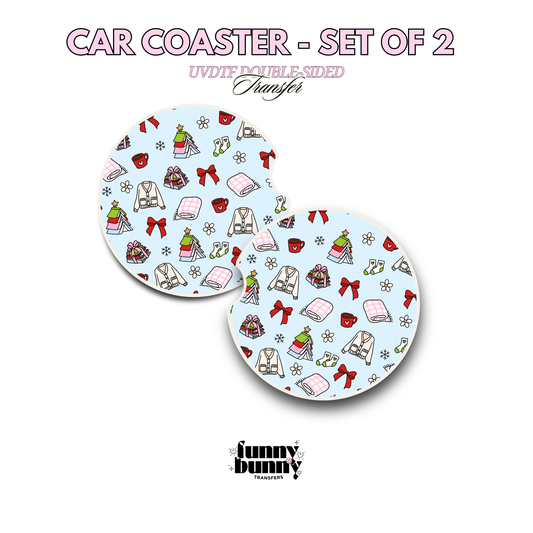 Books & Sweater Weather - UVDTF Coaster