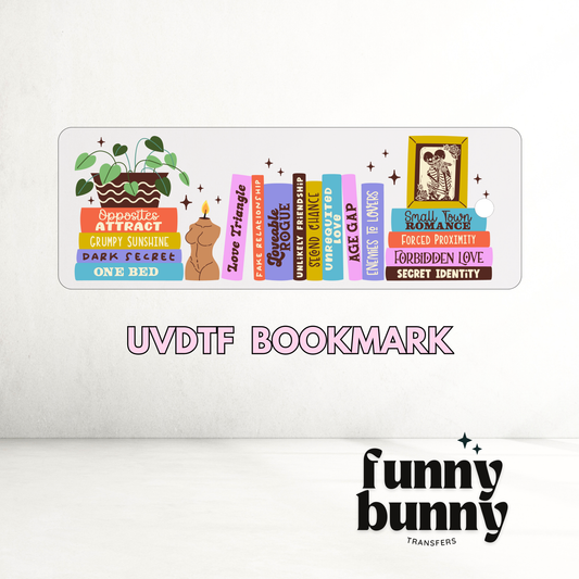 Bookshelf - UVDTF Bookmark Decal