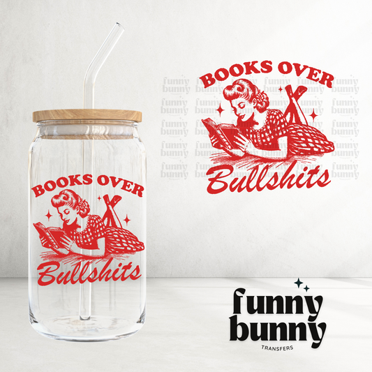 Books over Bullshit - UVDTF Decal