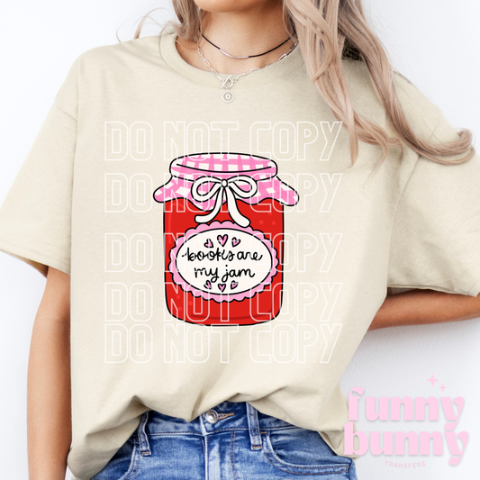 Boooks Are My Jam - DTF Transfer