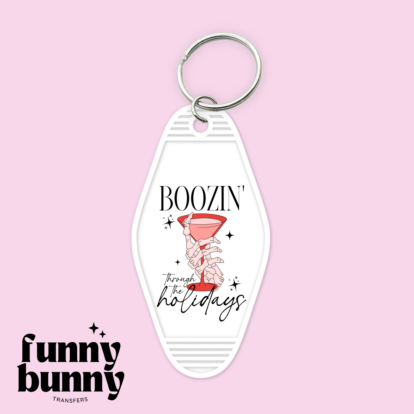 Boozin holidays - Motel Keychain