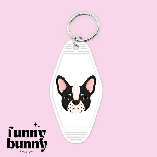 Boston Terrier Dog - Motel Keychain