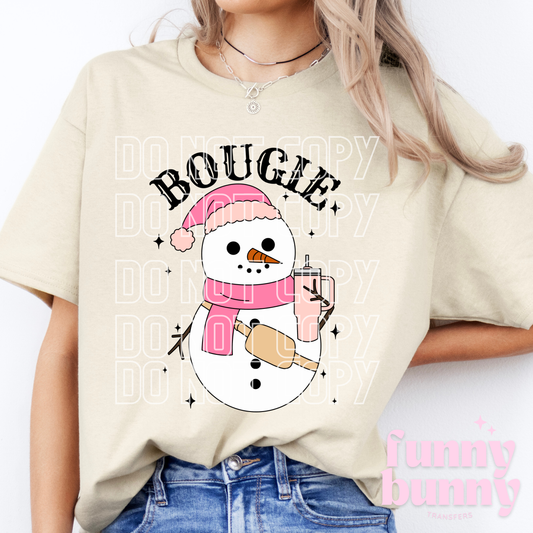 Bougie Snowman - DTF Transfer