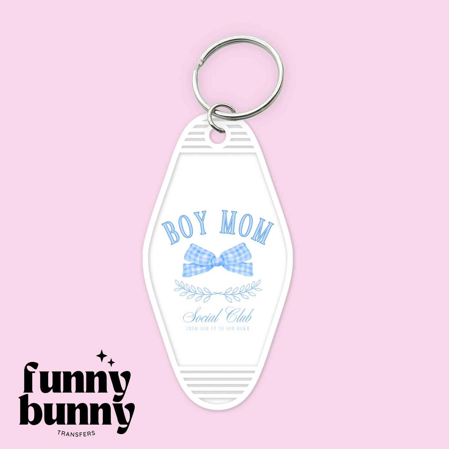 Boy Mom Bow - Motel Keychain