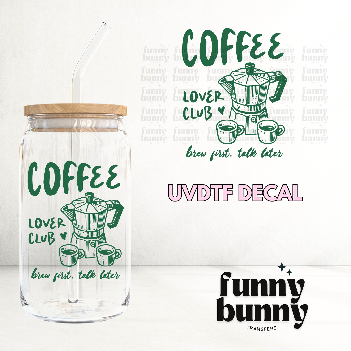 Brew First - UVDTF Decal
