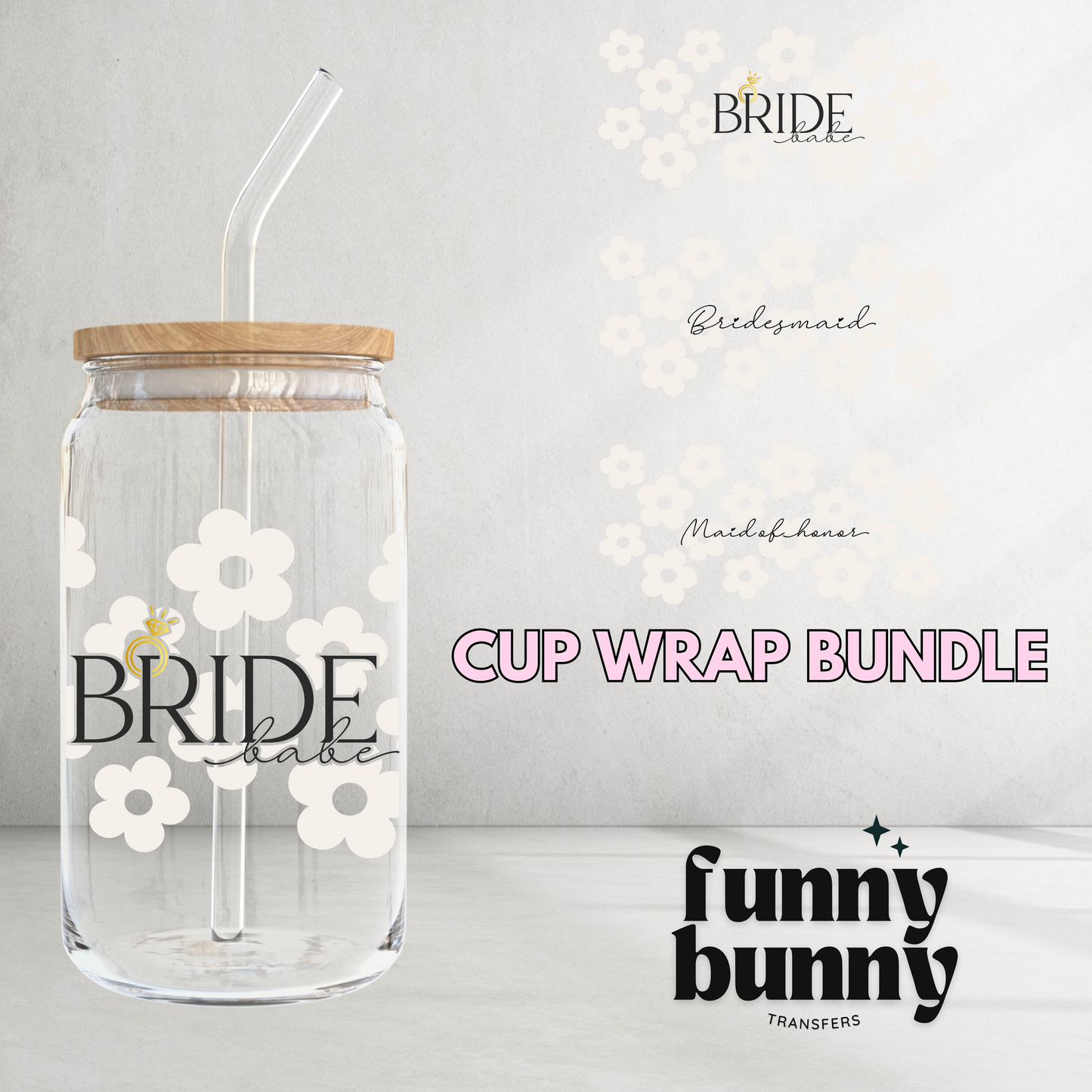 Bride Club - 16oz UVDTF Cup Wrap Bundle