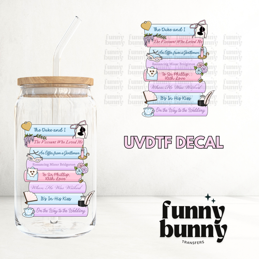 Bridgerton Book Stack - UVDTF Decal