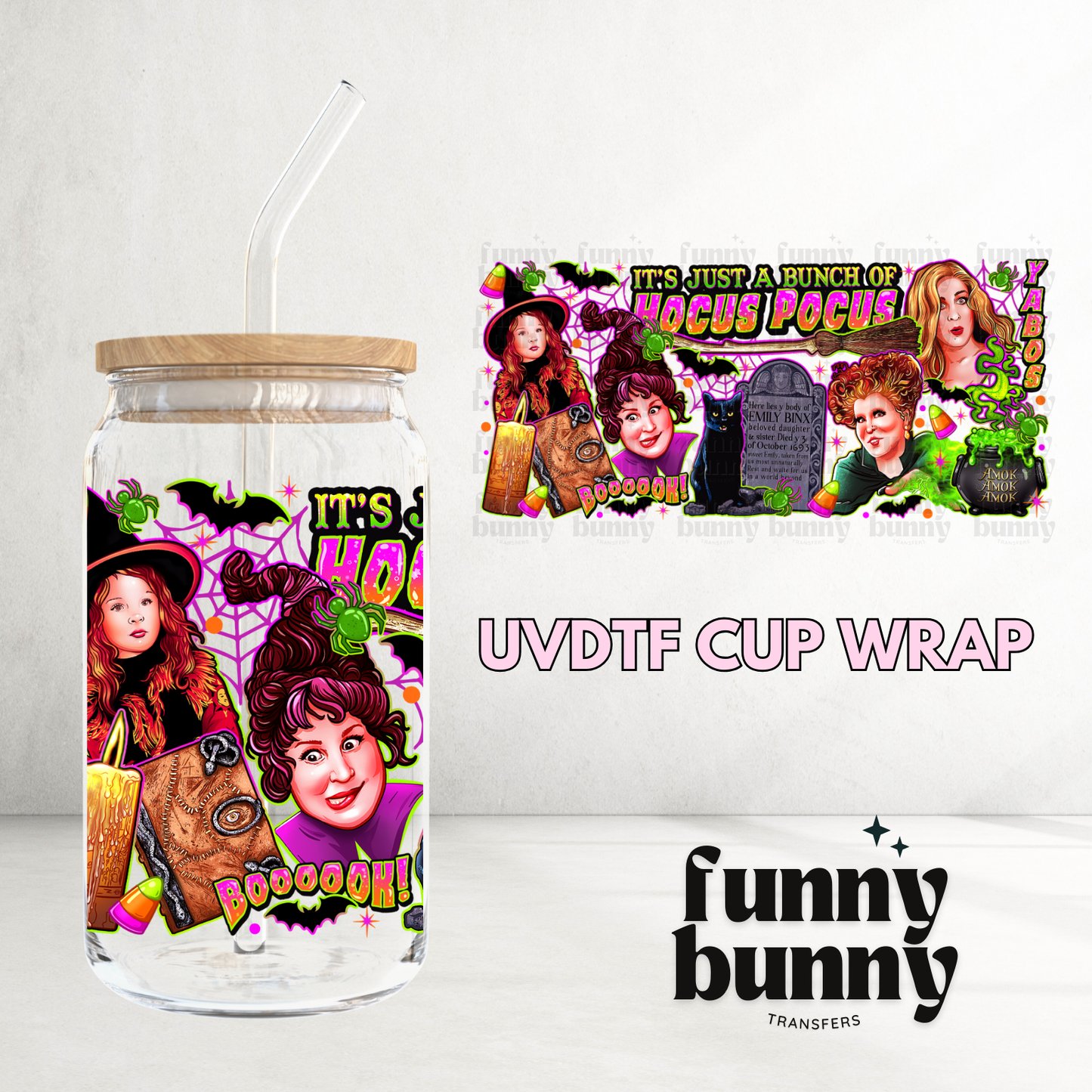 Bunch Of HP - 16oz UVDTF Cup Wrap