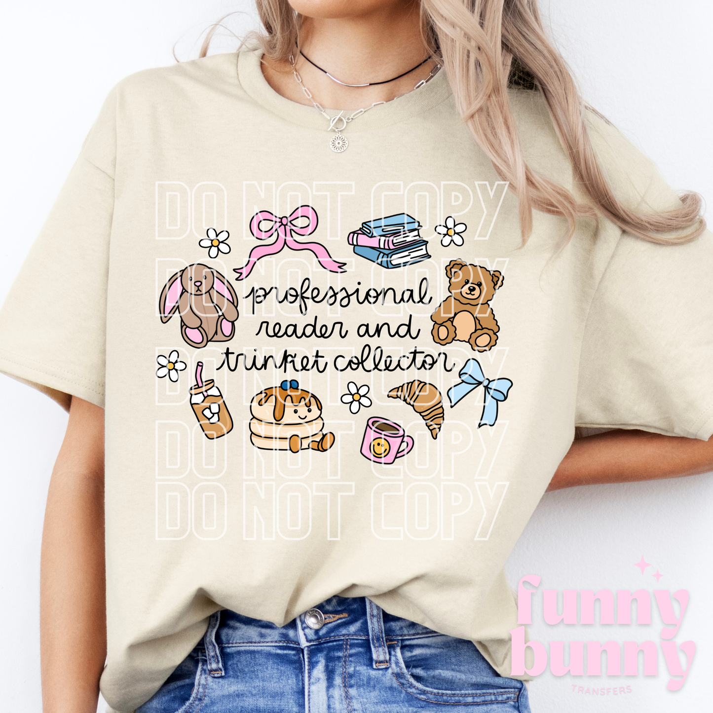 Bunny Teddy & Pancakes - DTF Transfer