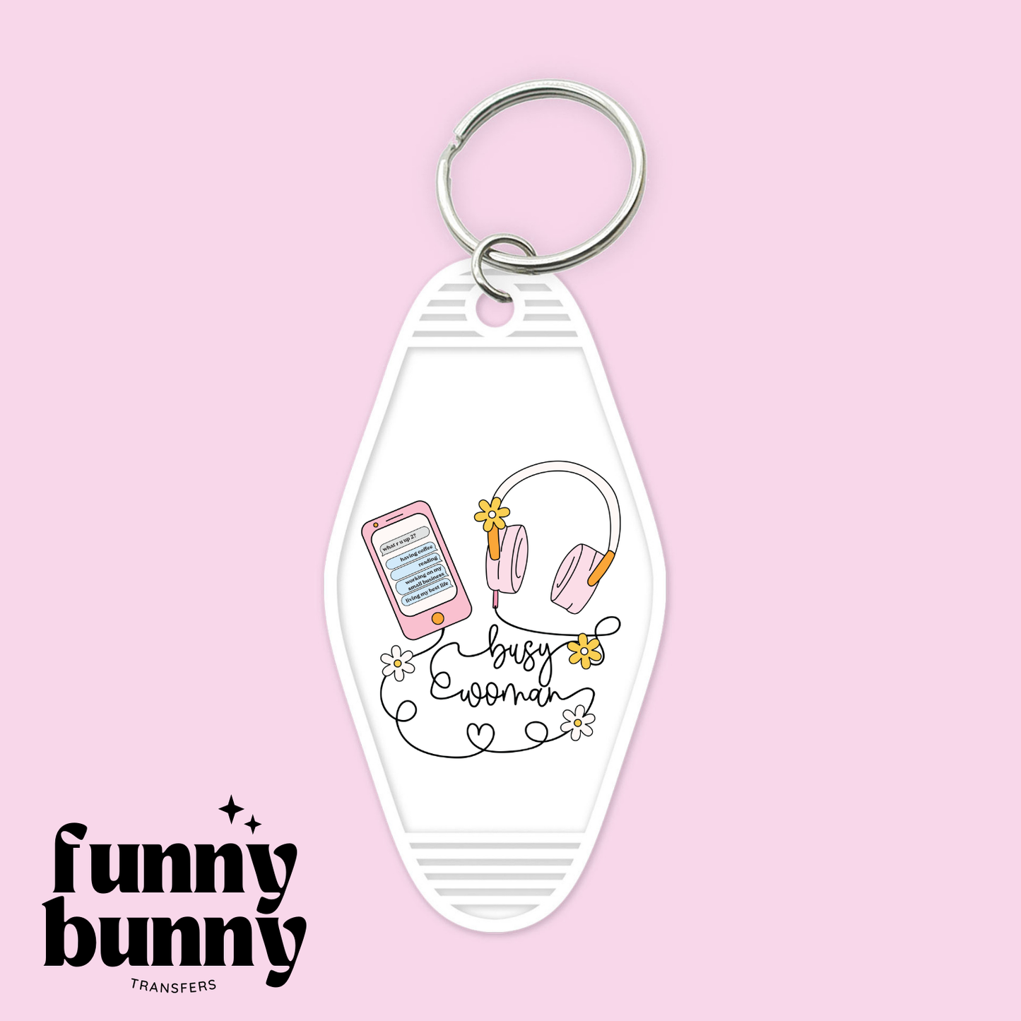 Busy Woman - Motel Keychain