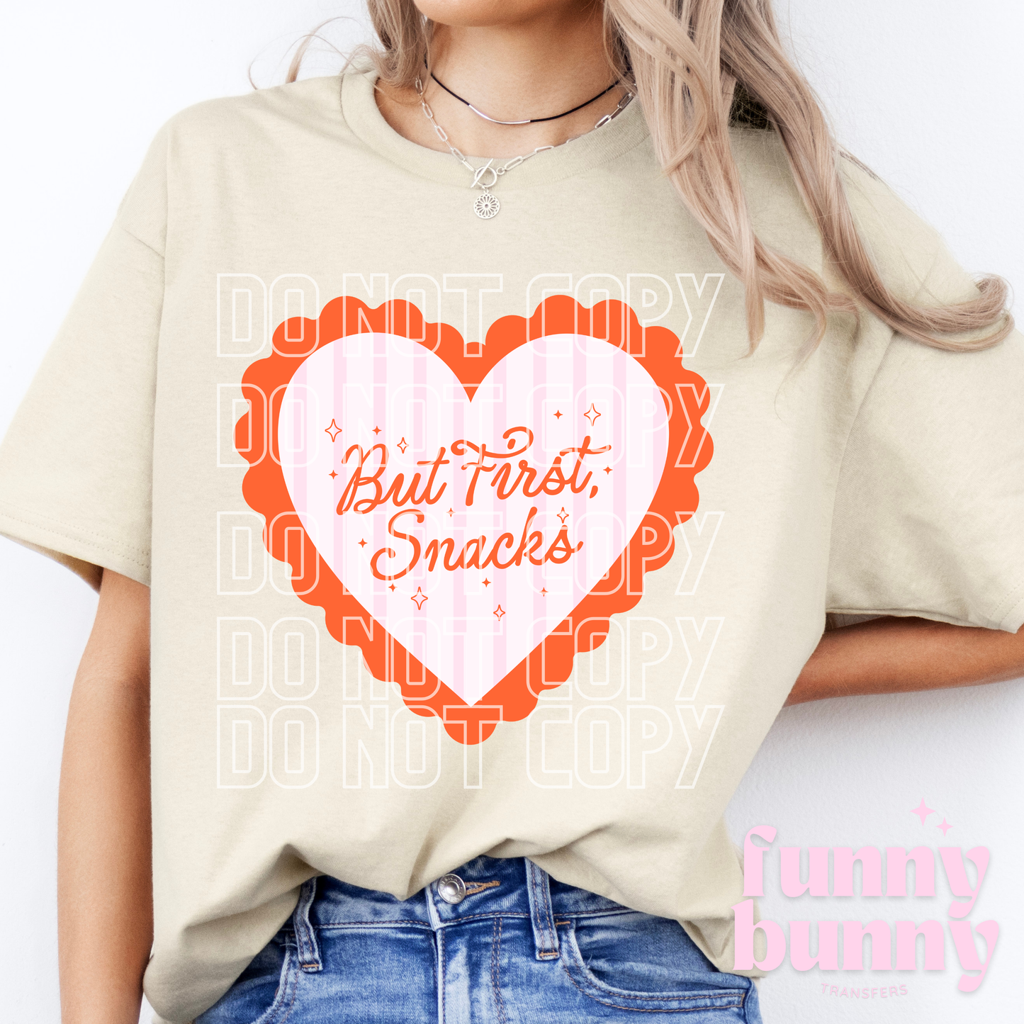 But First Snacks Heart - DTF Transfer