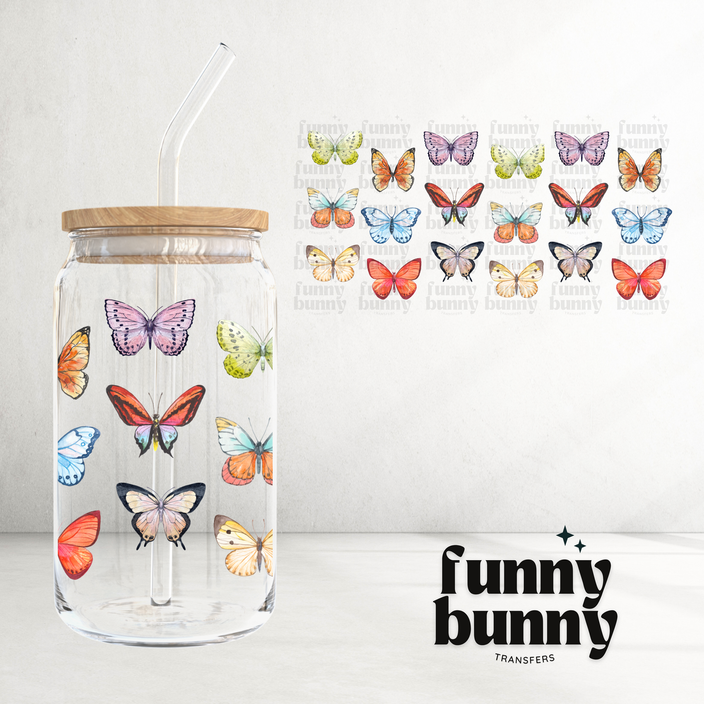 Butterflies - 16oz UVDTF Cup Wrap