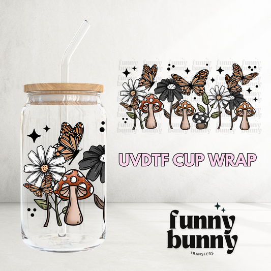 Butterfly Mushies - 16oz UVDTF Cup Wrap