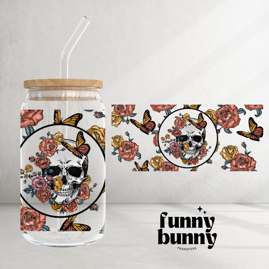 Butterfly and Roses - 16oz UVDTF Cup Wrap