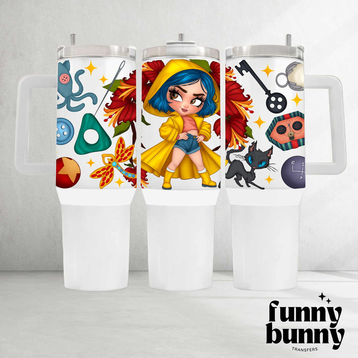 Button Doll 2.0- 40oz UVDTF Tumbler Wrap