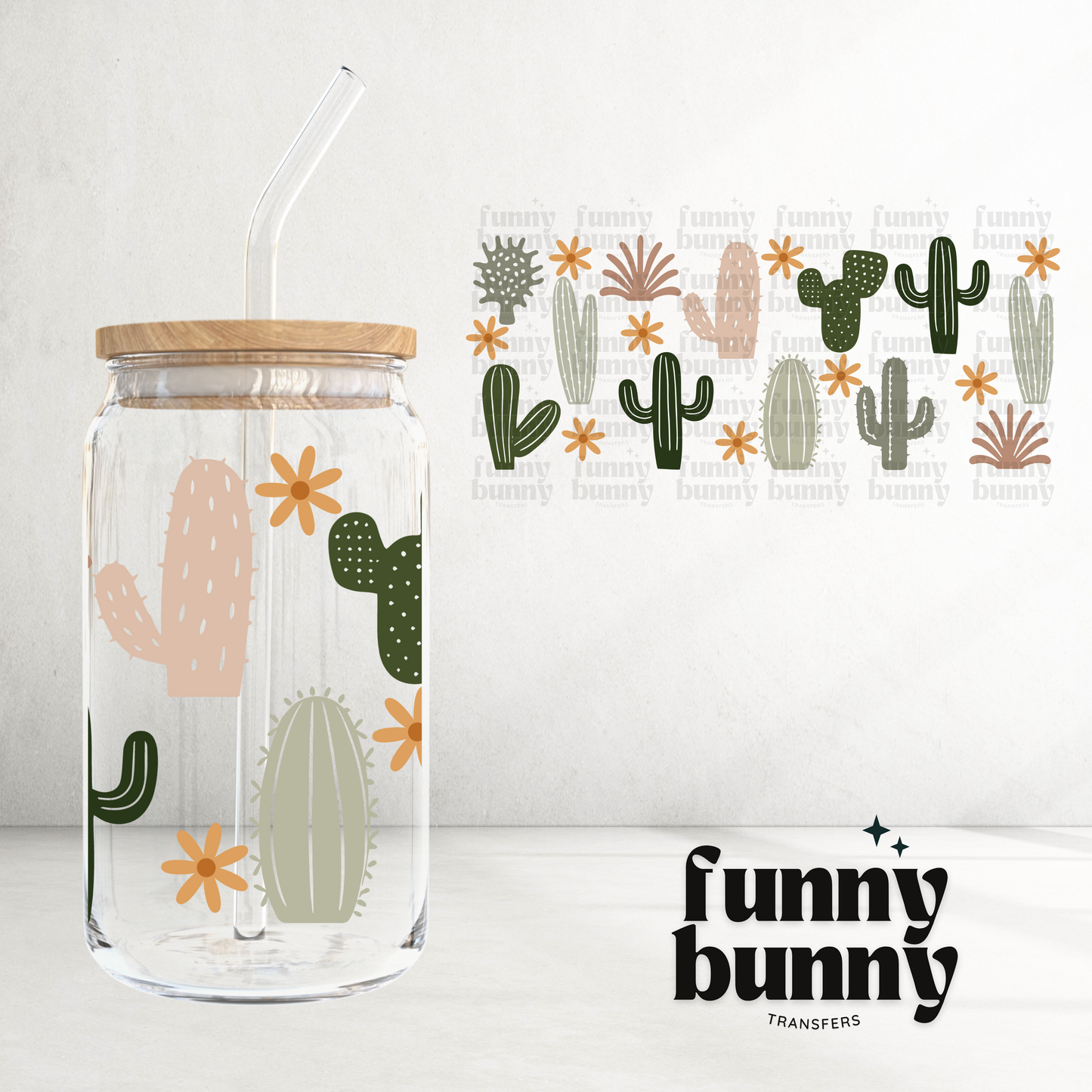 Cactus Mom -  16oz UVDTF Cup Wrap