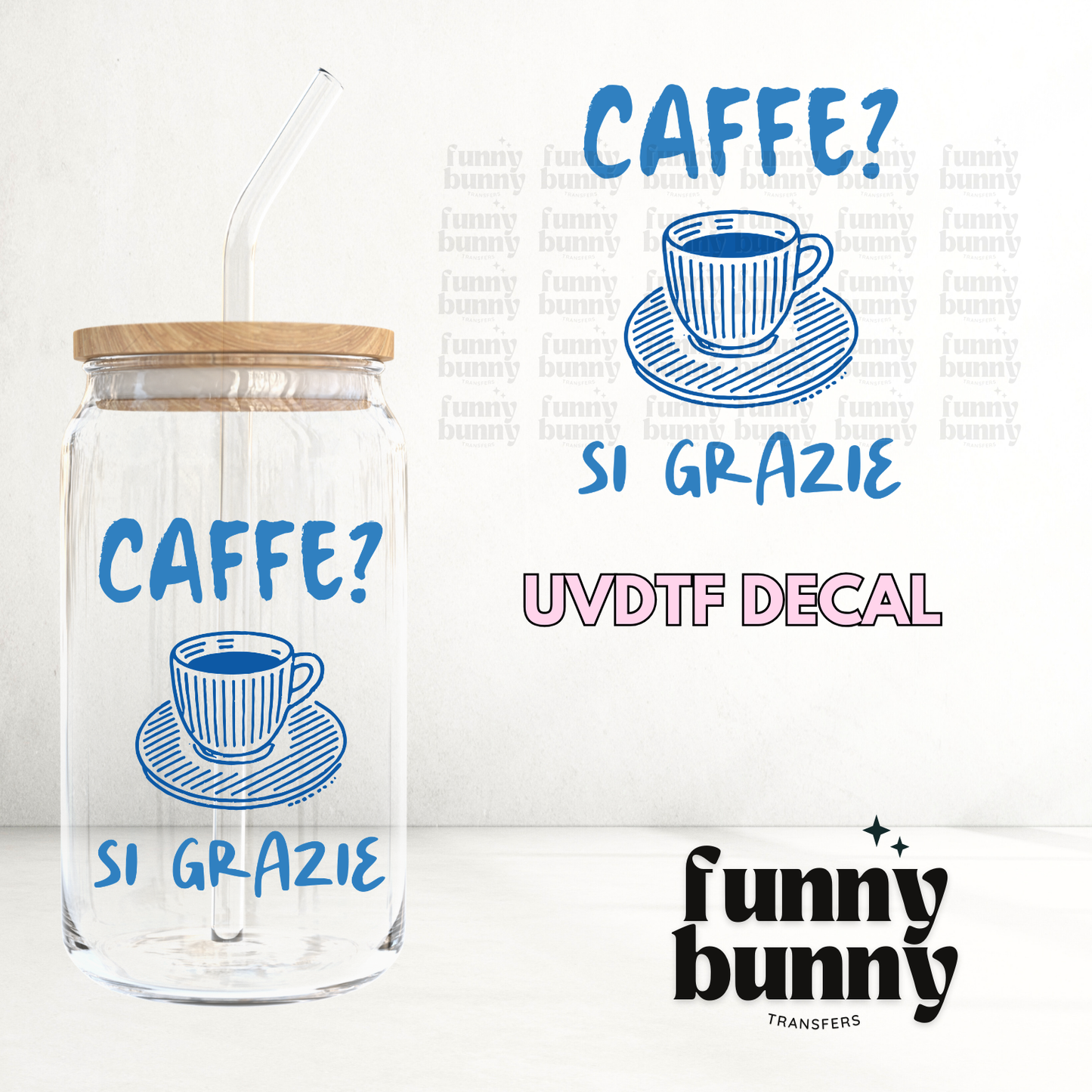 Caffe Grazie - UVDTF Decal