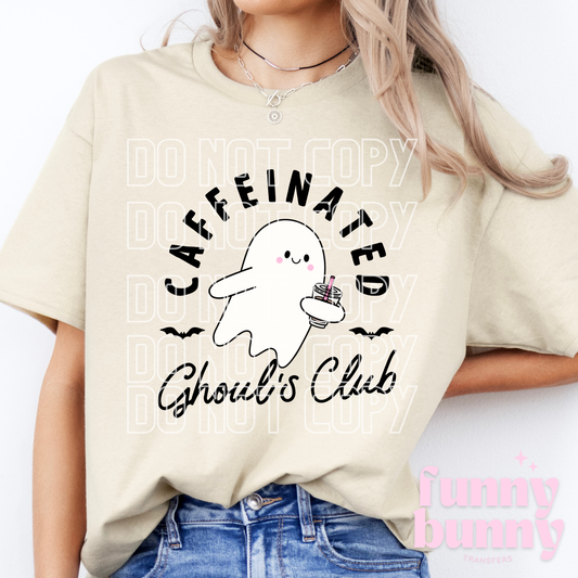 Caffeinated Ghouls Club - DTF Transfer