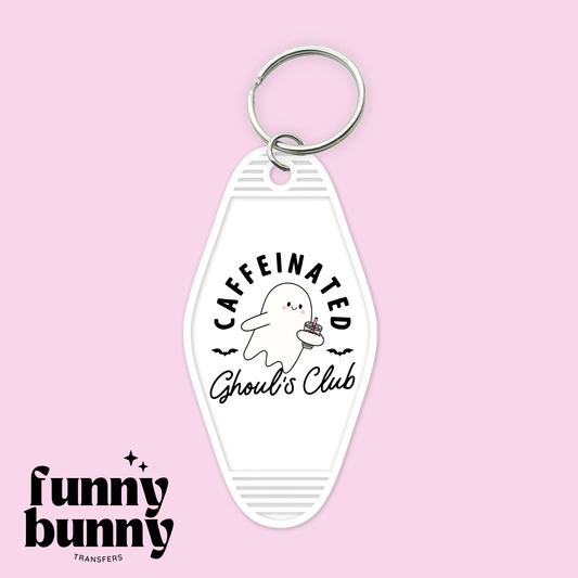 Caffeinated Ghouls Club - Motel Keychain