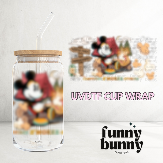 Campfire Mouse - 16oz UVDTF Cup Wrap